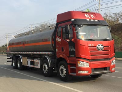 國六解放前四后八鋁合金運(yùn)油車